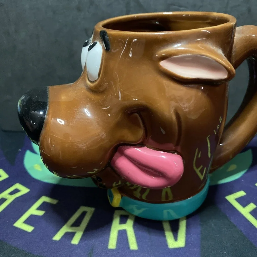 Rare! Scooby Doo 3D Mug - Warner Brothers Store - 1998 Tongue Out Nice Vintage